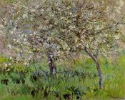 克劳德莫奈 - Apple Trees in Bloom at Giverny